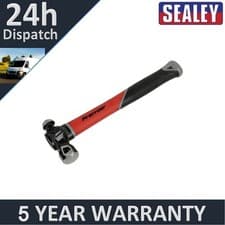 Image of Sealey Premier Ball Pein Hammer with Fibreglass Shaft 16oz BPHG16