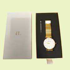 Image of Abbott Lyon Gold Watch Mesh Strap