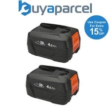 Image of 2 x Flymo Power For All Battery 18V 4.0Ah FLY105 531382701 Bosch Power4All