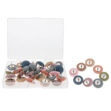 Image of  30 Pcs Pin Boards for Offices Notice Bulletin Pushpin Round Pushpins