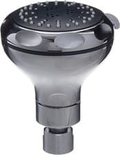 Image of Elegant Hydramax Rain Shower Head in Black, 125mm Classic Wall Mounted Design