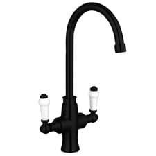 Image of Traditional Dual Handle Kitchen Sink Mixer Tap - Choice of Colour