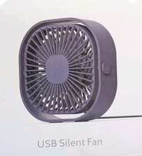 Image of Simpeak Mini USB Desk Fan Portable Quiet 3 Speed Adjustable Cooling Blue Travel