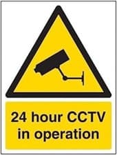 Image of CCTV In Operation Sign 200x300mm - Warning, Surveillance Notice, Wall Mount