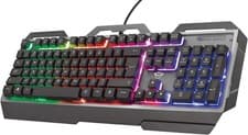 Image of Trust GXT 856 Torac Metal Backlit Illuminated Wired Gaming Keyboard