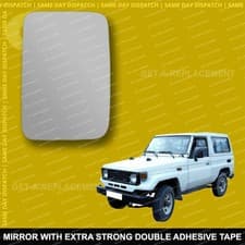 Image of For Toyota Land Cruiser wing mirror glass 84-89 Left Passenger side Spherical