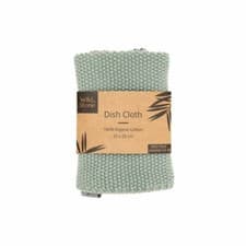 Image of Organic Cotton Dishcloths - 1 Pack (Moss Green or Ocean Blue) - Wild and Stone
