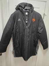 Image of NWT! Men's Adidas BLACK Tiro Stadium Parka Coat Soccer Football FC NOVA Size XXL