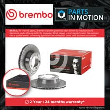 Image of 2x Brake Discs Pair Vented Rear 299mm 09.6665.11 Brembo