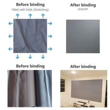 Image of Lightweight 16:9 Projection Screen WrinkleFree Surfaces Enhances Color Accuracy