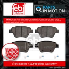 Image of Brake Pads Set Rear 16797 Febi 2K5698451 5K0698451 5K0698451A 5K0698451C 24563