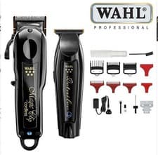 Image of Wahl 5 Star Cordless Barber Combo Hair Clipper Bundle Black Gold Cordless