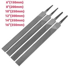 Image of Engineers Hand Files 6" 8" 10" 12" 14" Coarse Rough Bastard Medium Fine Smooth