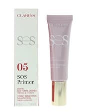 Image of Clarins Sos Primer 05 Lavender 30ml Visibly Brightens Sallow Skin Preps Hydrates