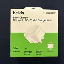 Image of Belkin BoostCharge compact USB-C Wall Charger 30W Sealed New