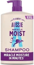 Image of Aussie Miracle Moist Shampoo 1L, XXL Value Pack. Moisturizing Formula to Revive