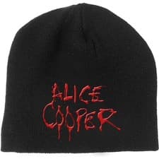 Image of Alice Cooper Beanie Hat Dripping Band Logo Schools Out new Official Black