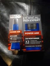 Image of L'ORÉAL MEN EXPERT POWER AGE REVITALISING EYE CARE & 24HR MOISTURISER.