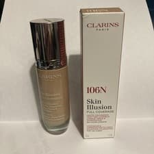 Image of CLARINS Skin Illusion Foundation 106N Full Coverage 30ml RRP £39 BNIB