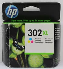 Image of Genuine Original HP 302XL Tri-Colour Ink Cartridge - Jan 2019