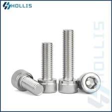 Image of M1.6 (1.6MM) SOCKET CAP SCREWS A2 STAINLESS STEEL ALLEN BOLTS HEX HEAD DIN 912