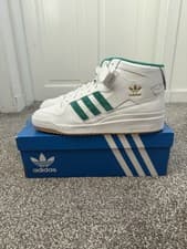 Image of Adidas Forum Mid - White, Green, Gold, Gum - H00749 - UK 12
