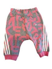 Image of Adidas Disney Mickey Mouse Joggers rare - 3-6 Months - new no tags - pink/grey