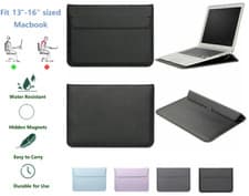 Image of Leather Sleeve Pouch Stand Case Carry Bag For Apple Macbook Air/Pro 13/14/15/16"