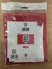 Image of Official England Football Flag 5ftx3ft Red Three Lions Crest Supporter Banner
