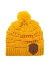 Image of New Official Harry Potter Hufflepuff Knitted Pom Pom Beanie