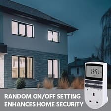 Image of Electronic Digital Timer 12/24 Hour Switch 7 Day Socket UK Plug-in Programmable