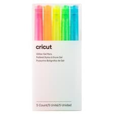 Image of Cricut Glitter Gel 5 Piece Pen Set - Neon (0.8mm) - 2009961- Maker & Explore