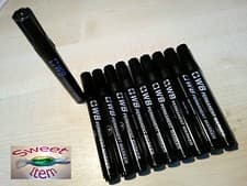 Image of Quality Bullet Tip PERMANENT Marker Pens Black Blue Green Red
