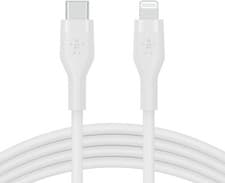 Image of Belkin BoostCharge Flex Silicone USB Type C to Lightning Cable 2M iPhone 14 iPad