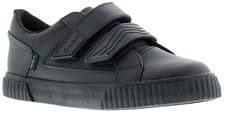 Image of Kickers Boys School Shoes Tovni Twin Flex Leather  black UK Size