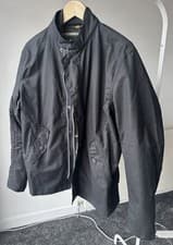 Image of Barbour Mens Heritage Ash Wax Jacket In Black Brand New with Tags