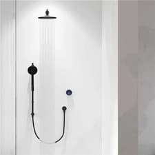 Image of Aqualisa Smart Glo Dual Wall Fed Concealed Digital Shower Black (Gravity Pumped)