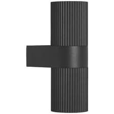 Image of Nordlux Kyklop Ripple Wall Light GU10 Black Metal Design