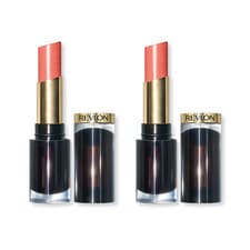 Image of Revlon Super Lustrous Glass Shine Lipstick 3.1g - 019 Dewy Peach x2