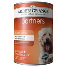 Image of Arden Grange Adult Chicken and Rice Wet Dog Food Tins 6 x 395g