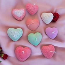 Image of Heart Shape Candle Scented Candle Pack of 2 Soy Wax Candles