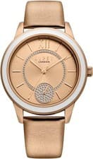 Image of Lipsy Ladies Watch with Rose Gold PU Leather Strap SLP011RG
