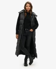 Image of Superdry Womens Hooded Ripstop Longline Gilet