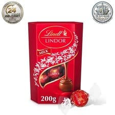 Image of Lindt Lindor Milk Chocolate Truffles – 200g Box (Approx. 16 Balls) – Smooth