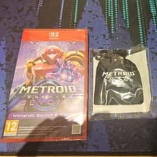 Image of Metroid Prime 4 Beyond (Switch 2) and Keychain - Brand New and Sealed