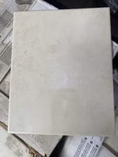 Image of Bathroom Ceramic Wall Tile 25x20cm - Marble Beige