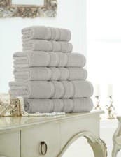 Image of Zero Twist Hand, Bath Towel Luxury Towels Sheet 100% Cotton Super Soft 550 GSM