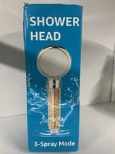 Image of 3-Mode Shower Head with Tourmaline & Zeolite Beads – Rainfall Massage Jetting