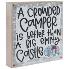 Image of Camping Wall Table Décor Glamping Crowded Camper Better Than Castle Hobby Lobby