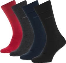 Image of Hugo Boss Men’s Socks Gift Box 4 Pairs - Premium Cotton Set UK 6-11 Perfect Gift
